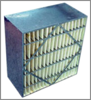 Medium efficiency box type pleated filter